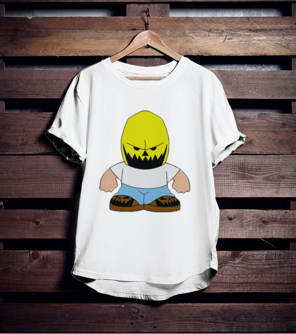 Dude Babbitt Revived Yellow Masked Cartoon Character T-Shirt