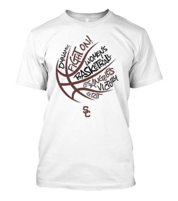 Dynamic Fight On USC Women’s Basketball Los Angeles Victory Grit T-Shirt