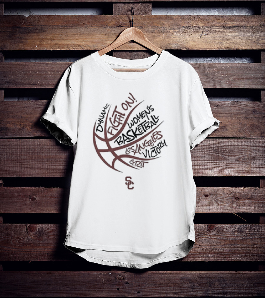 Dynamic Fight On USC Women’s Basketball Los Angeles Victory Grit T-Shirt