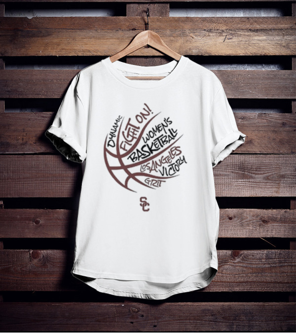 Dynamic Fight On USC Women’s Basketball Los Angeles Victory Grit T-Shirt