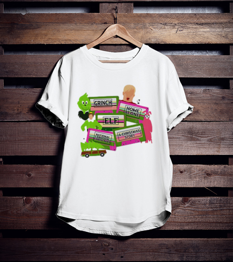 Grinch Home Alone Elf National Lampoon Christmas Story T-Shirt