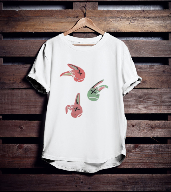 Lucky Rabbit Squad Duck Season Pastel Bunny Heads T-Shirt