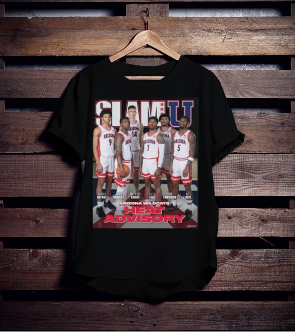 SLAM U Arizona Wildcats Heat Advisory Basketball T-Shirt