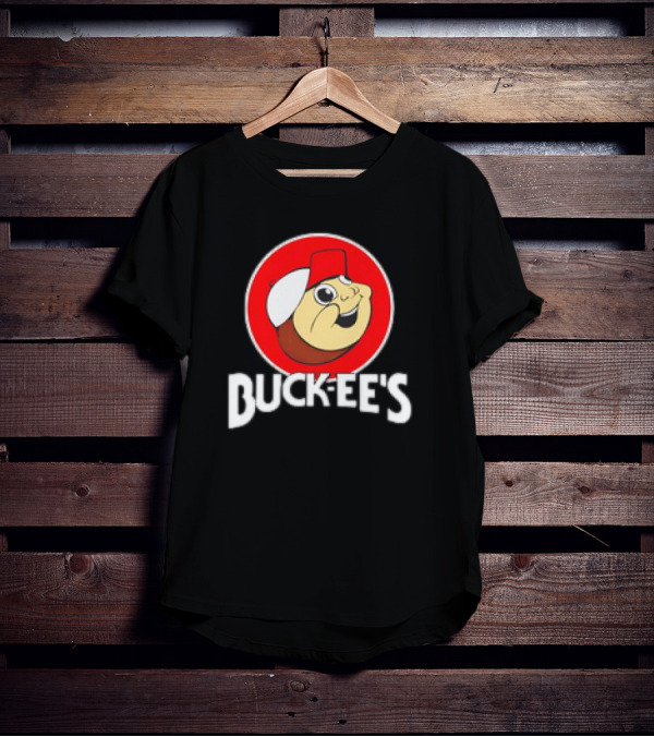 Buck-ee’s Cartoon Retro Logo Red Cap Circle T-Shirt