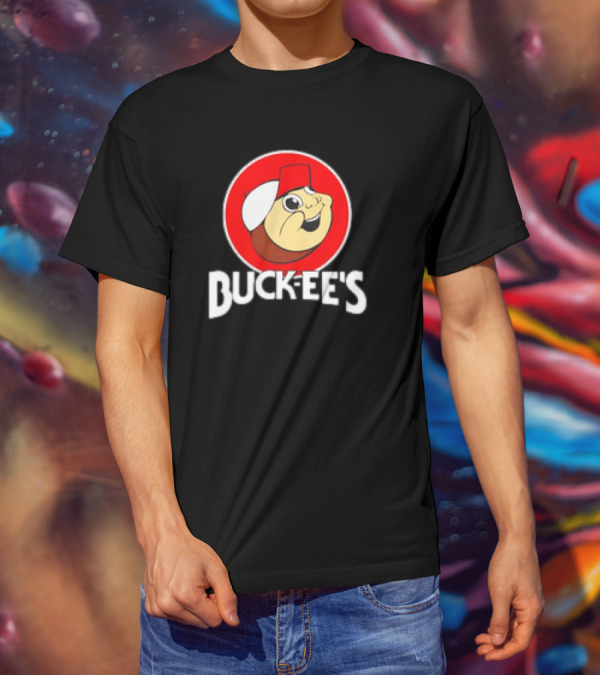Buck-ee’s Cartoon Retro Logo Red Cap Circle T-Shirt
