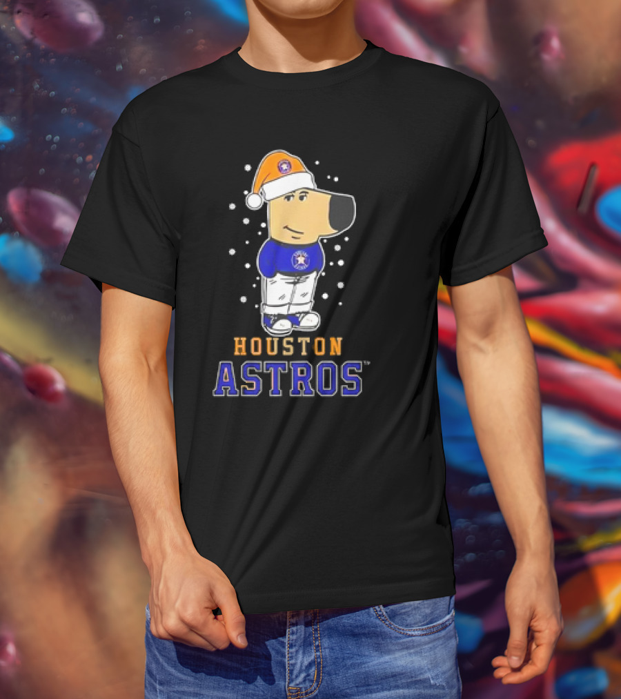 Houston Astros Christmas Chill With Festive Character T-Shirt