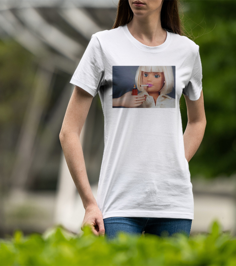 Barbie Smoking Cigarettes Doll With Lighter T-Shirt