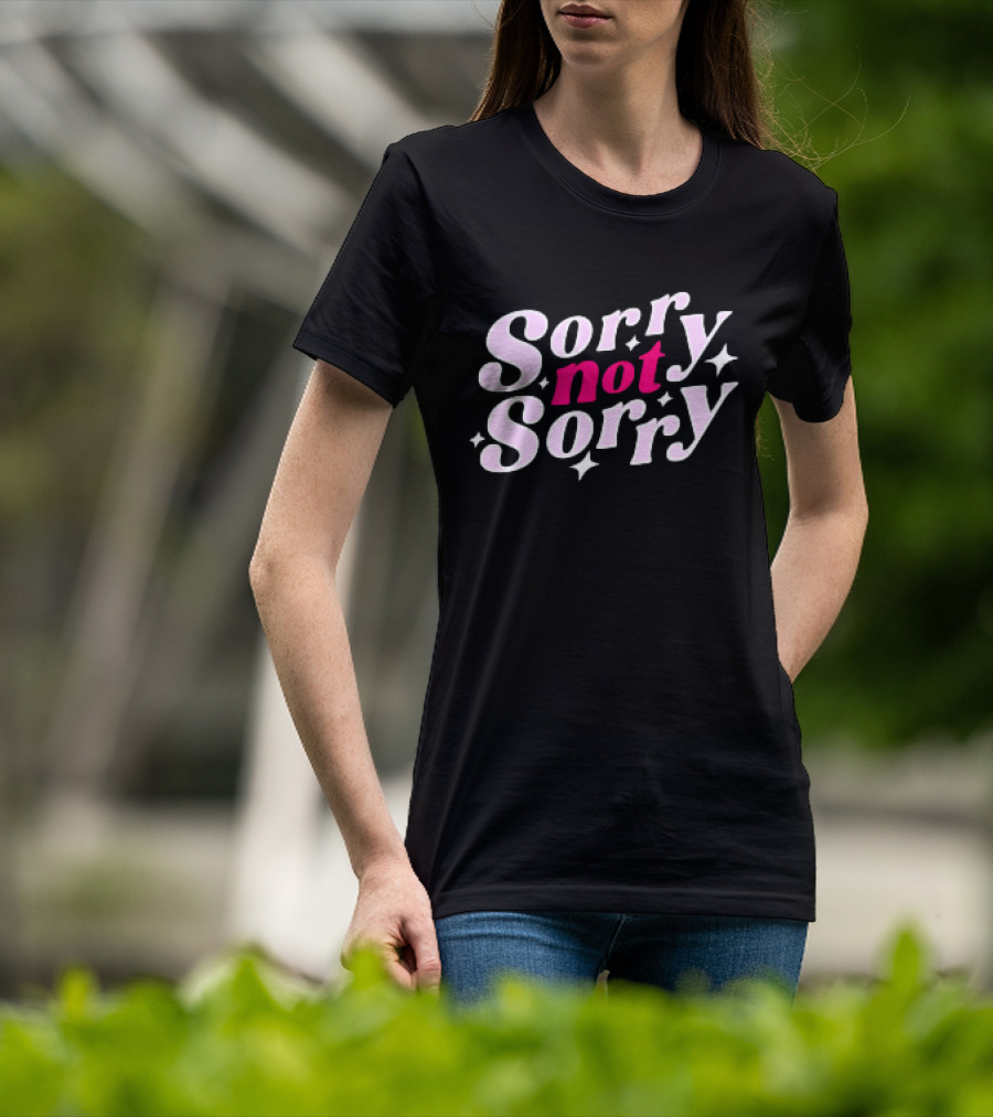 Angel Reese Sorry Not Sorry Script Ladies Boyfriend T-Shirt