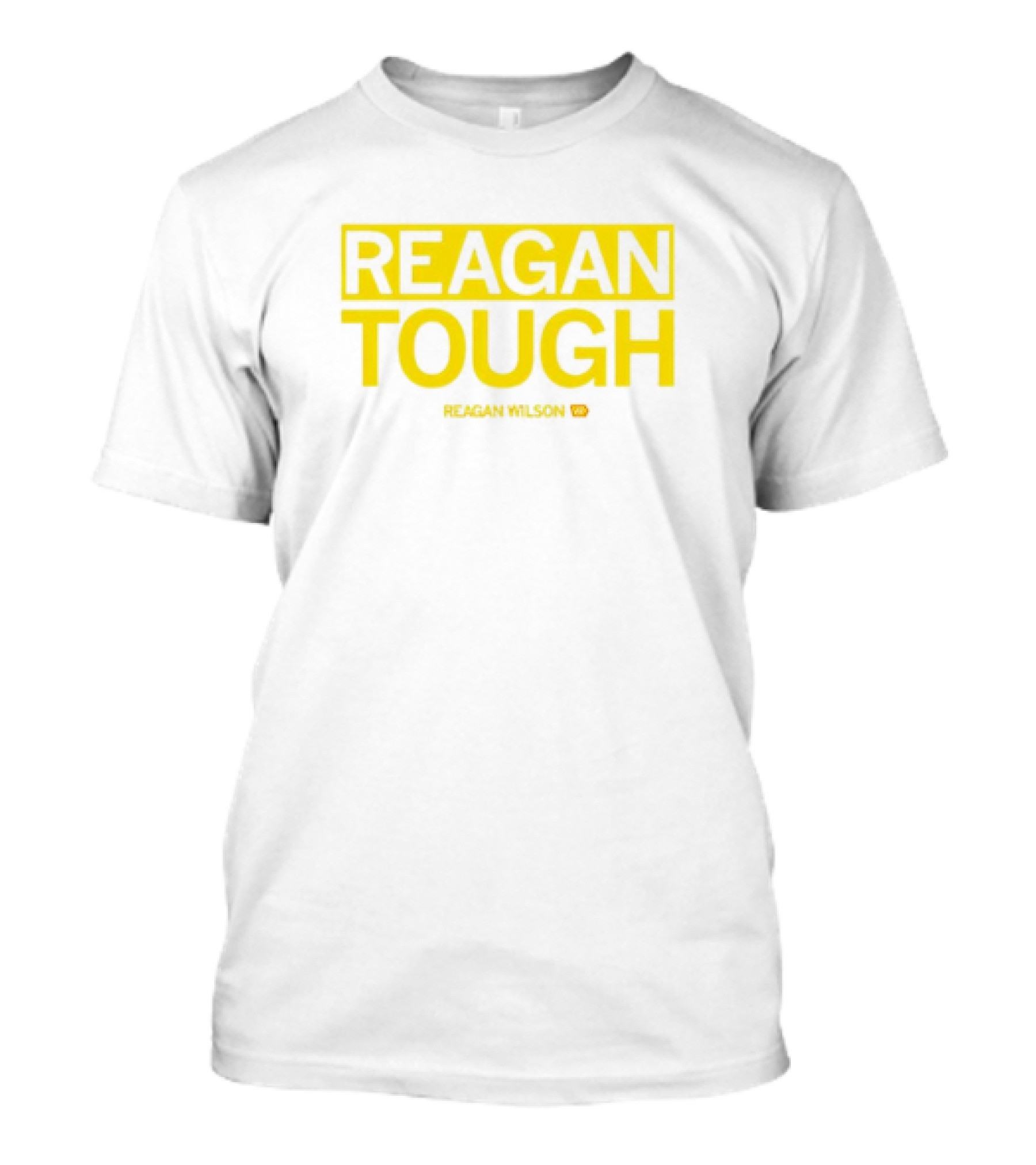 Reagan Wilson Reagan Tough Yellow Block Text T-Shirt