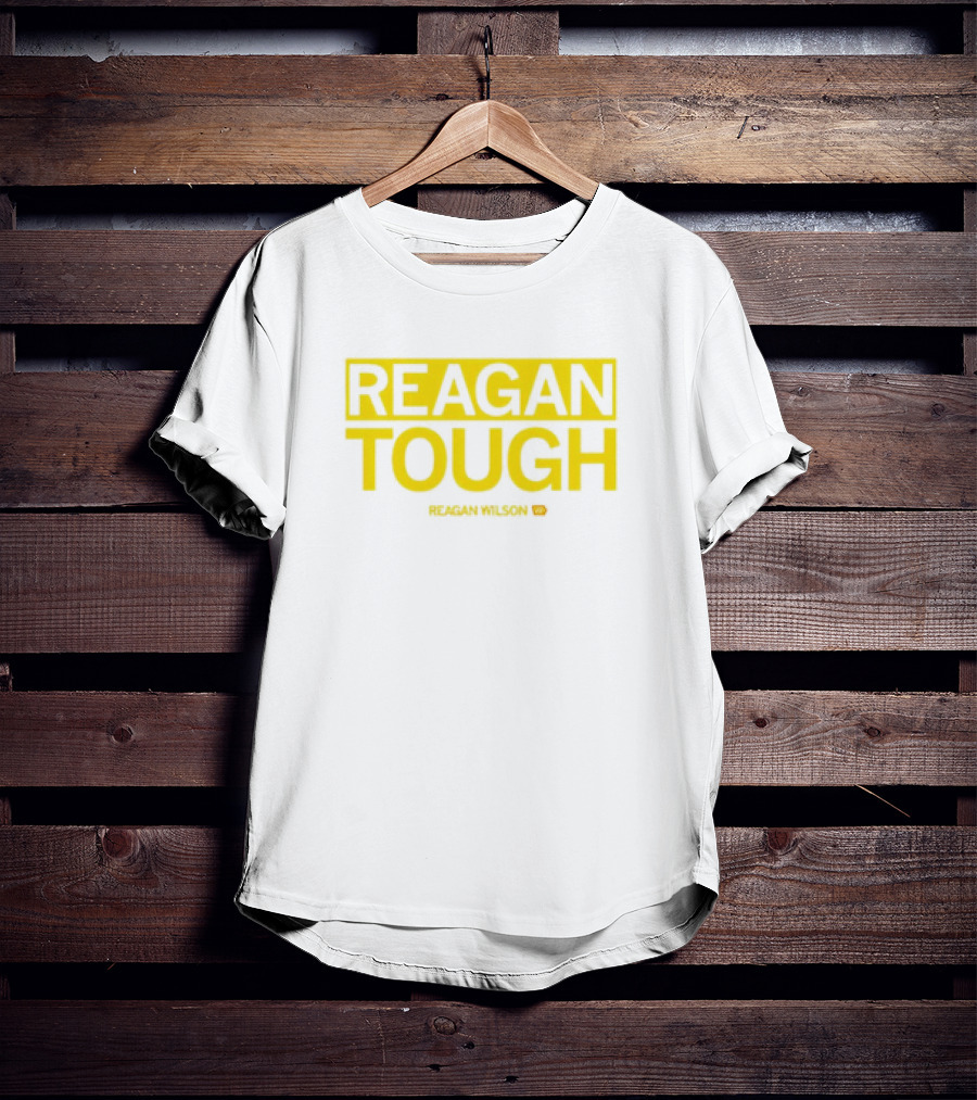 Reagan Wilson Reagan Tough Yellow Block Text T-Shirt