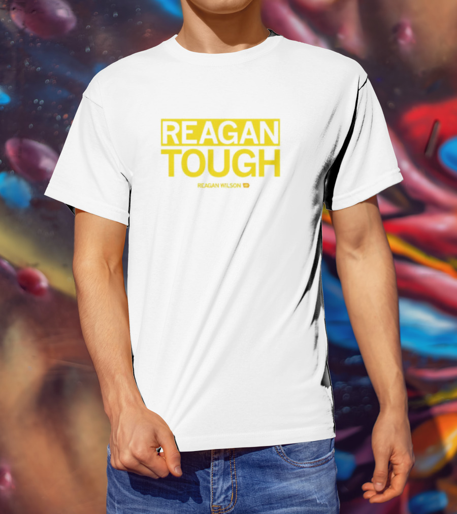 Reagan Wilson Reagan Tough Yellow Block Text T-Shirt