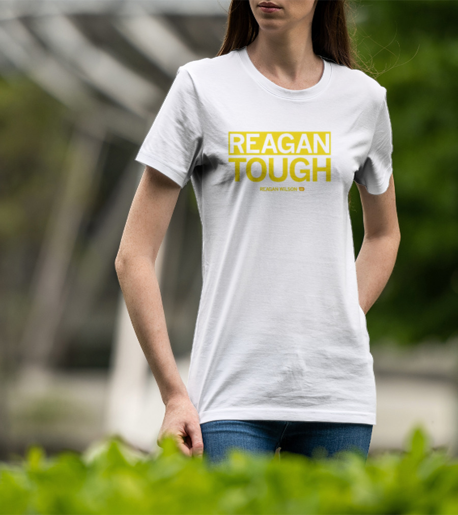 Reagan Wilson Reagan Tough Yellow Block Text T-Shirt