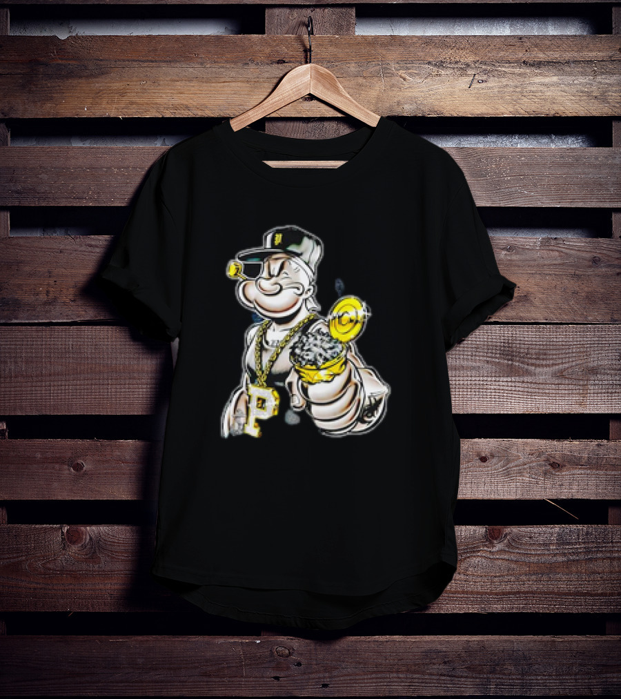 Spinach Pimp Chain And Cap Style Billboard T-Shirt