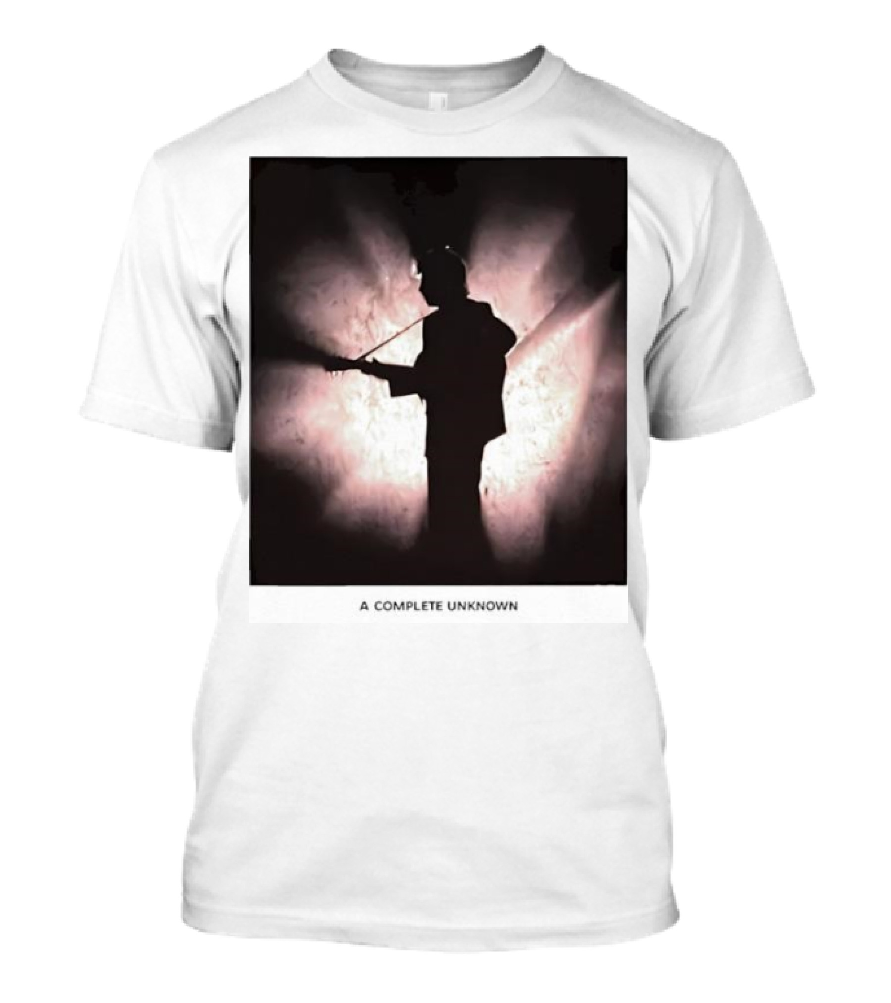 A Complete Unknown Retro Silhouette Illuminated Stage Presence T-Shirt