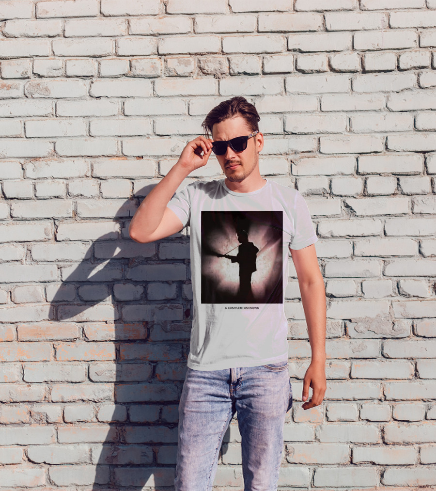 A Complete Unknown Retro Silhouette Illuminated Stage Presence T-Shirt