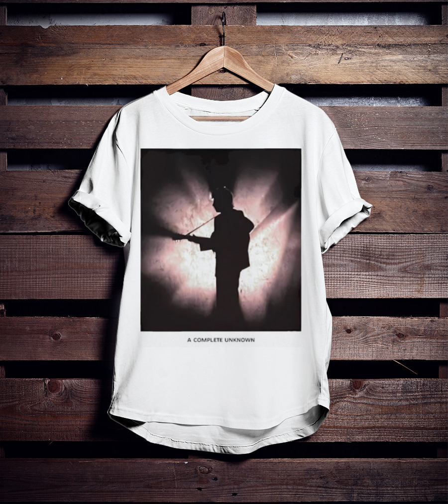 A Complete Unknown Retro Silhouette Illuminated Stage Presence T-Shirt