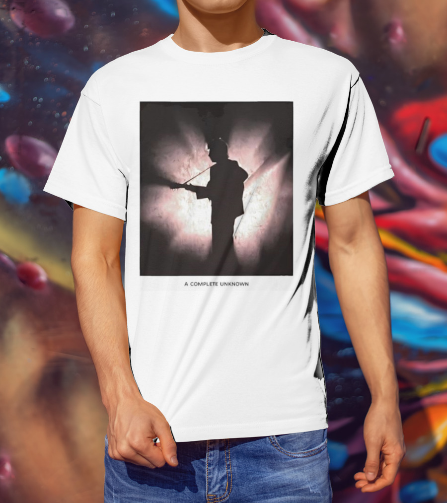 A Complete Unknown Retro Silhouette Illuminated Stage Presence T-Shirt