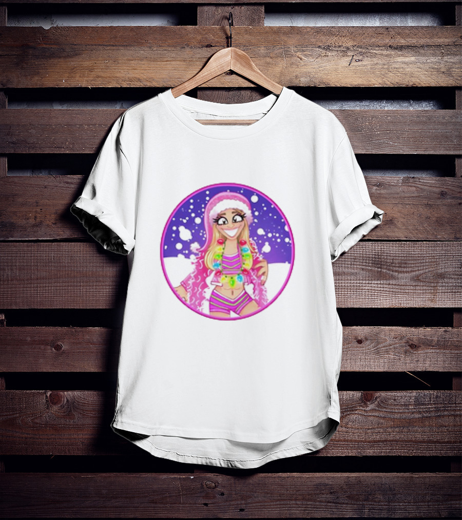 Brittnie Brooks Merry Brittmas Cartoon Holiday T-Shirt