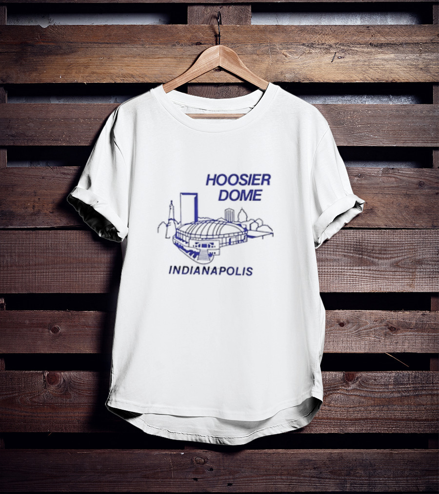 Hoosier Dome Indianapolis Skyline T-Shirt