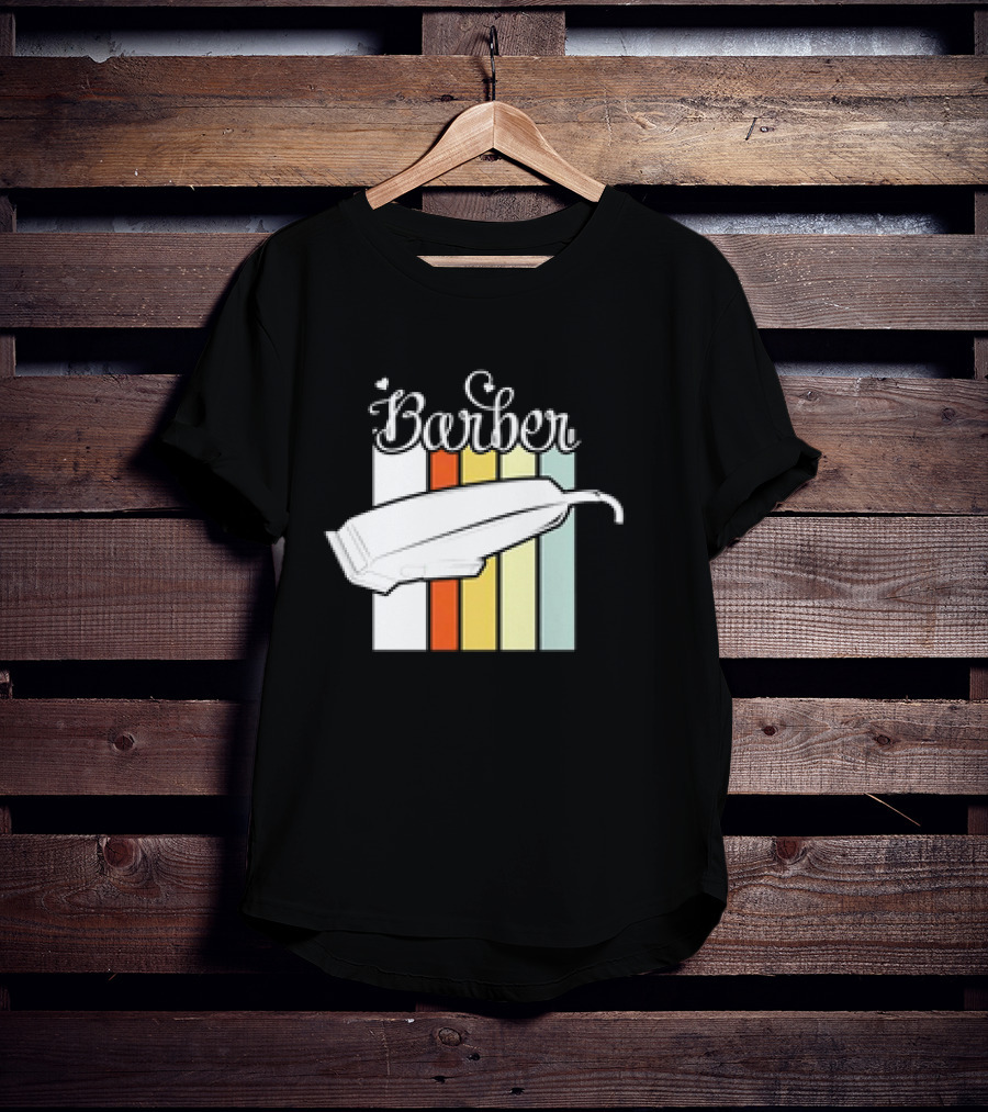 Barber Clippers Retro T-Shirt