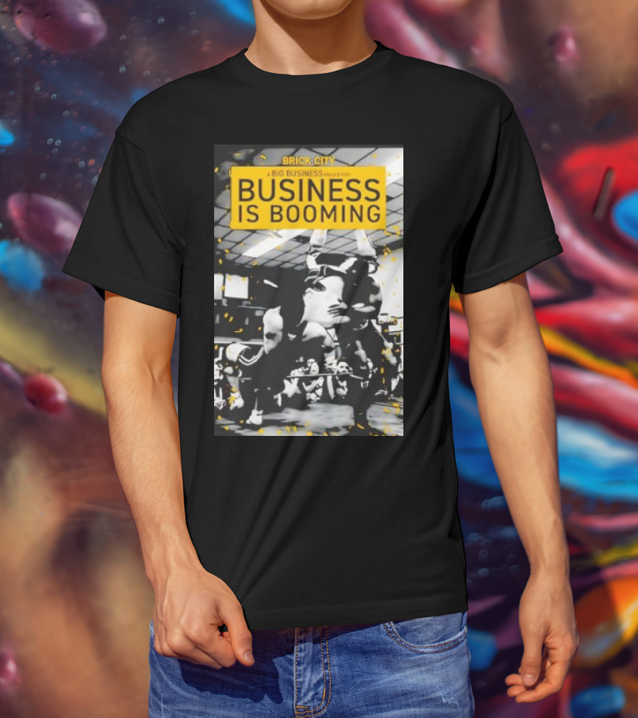 Brick City Business Is Booming Wrestling Action Scene T-Shirt