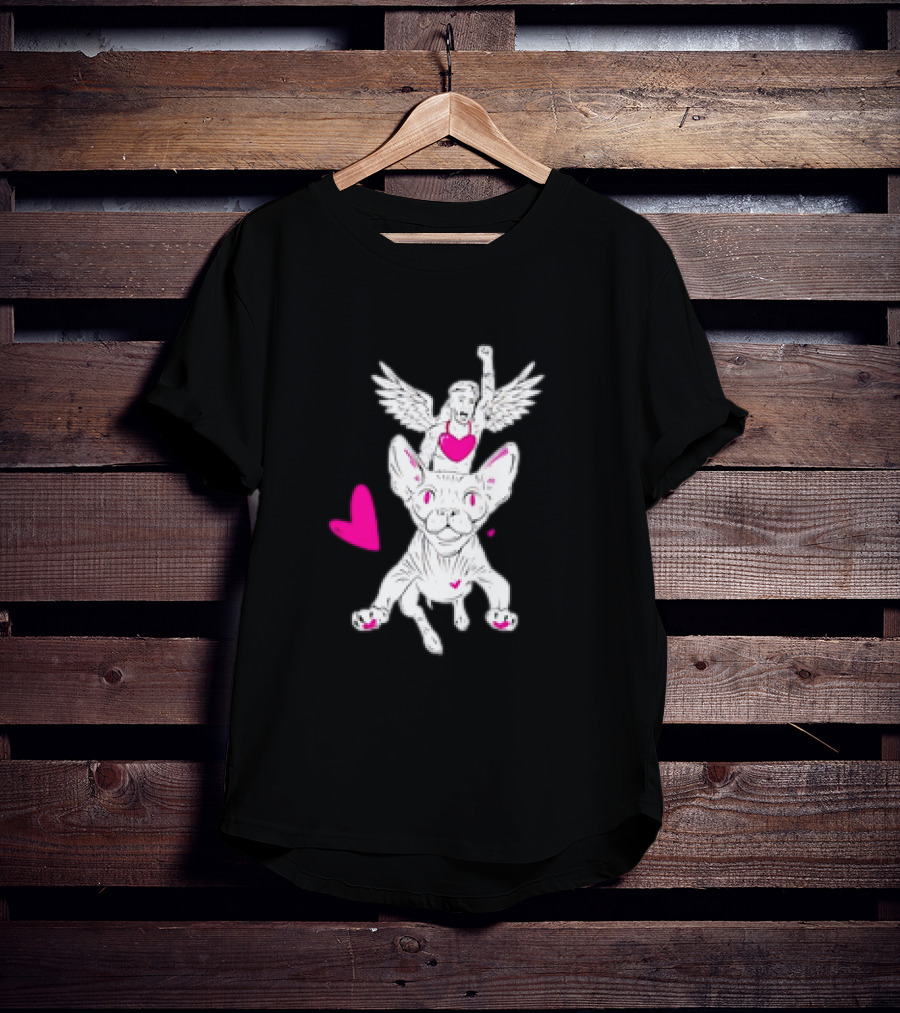 Love Doug Sphinx Angel And Cat With Hearts T-Shirt