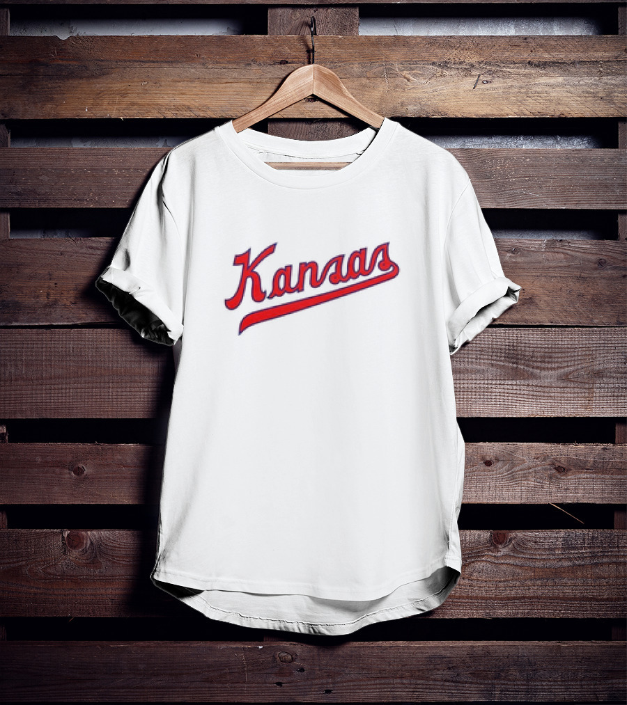 Kansas Jayhawks Red Script T-Shirt
