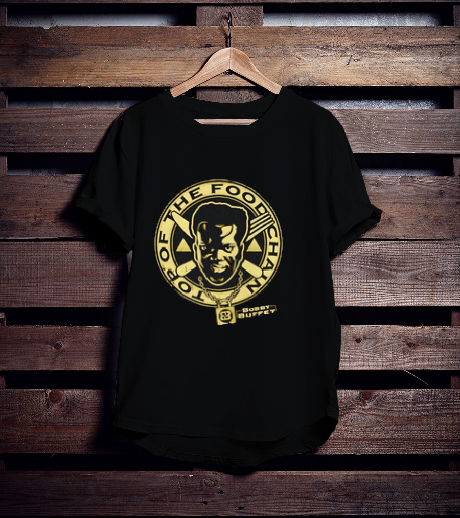 Bobby Buffet Top Of The Food Chain Face Retro Iconic T-Shirt