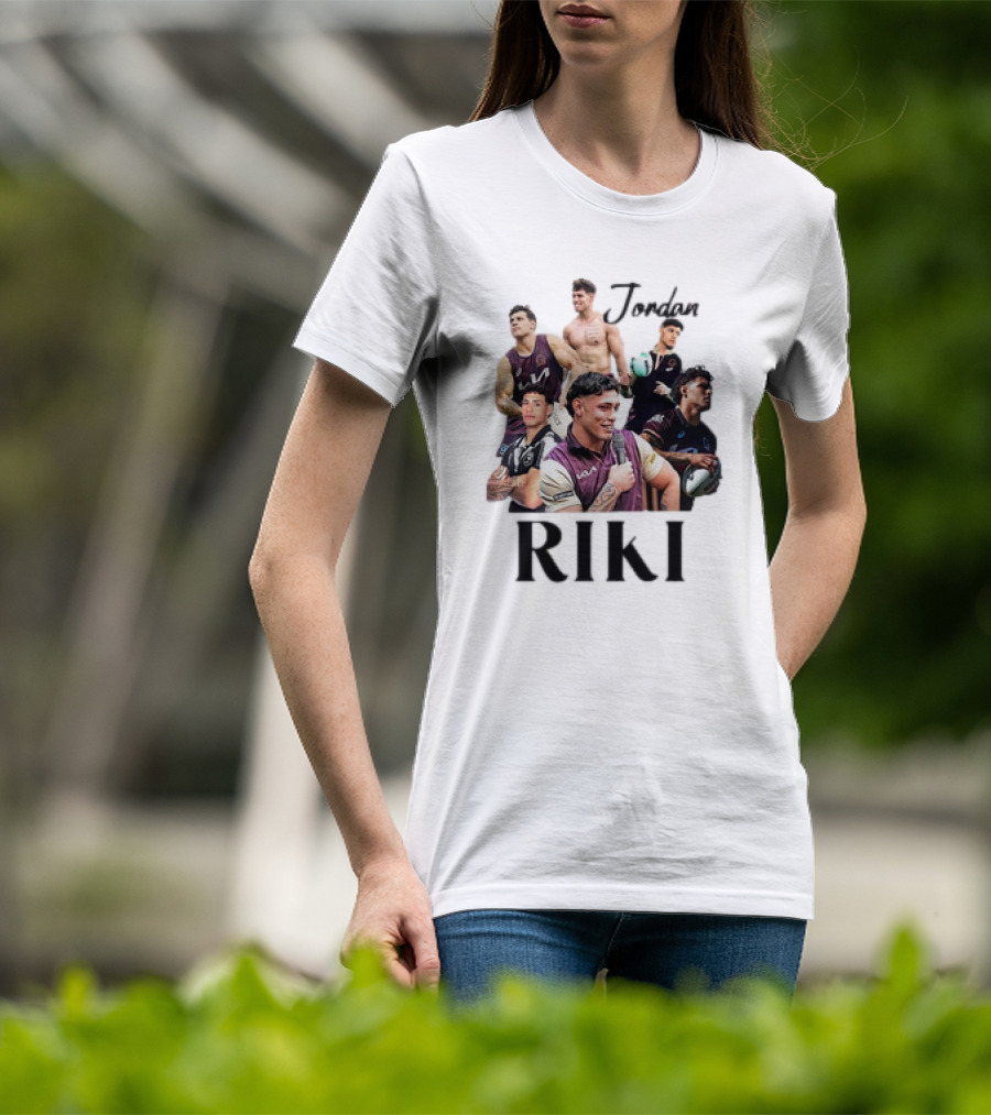 Jordan Riki Collage Football Images T-Shirt