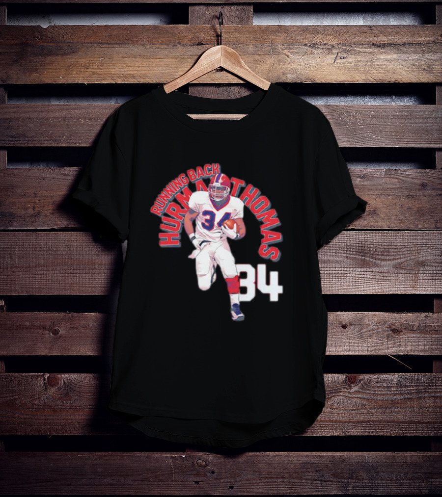 Thurman Thomas Buffalo Bills Running Back 34 Vintage NFL Football T-Shirt