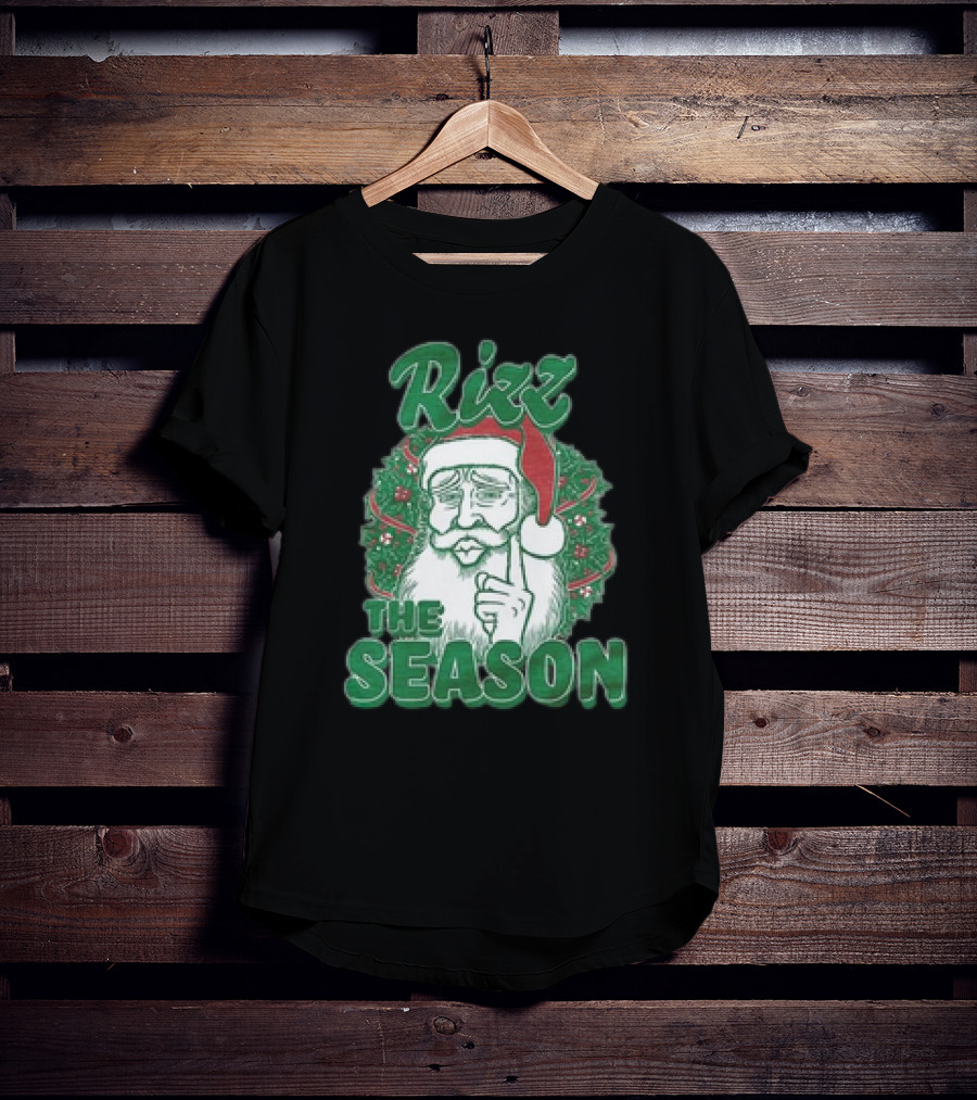 Rizz The Season Christmas Santa Benson Meme T-Shirt