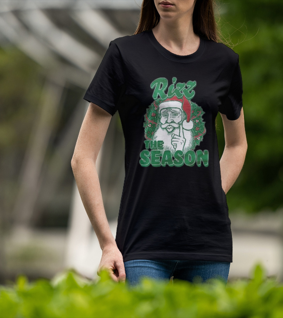 Rizz The Season Christmas Santa Benson Meme T-Shirt