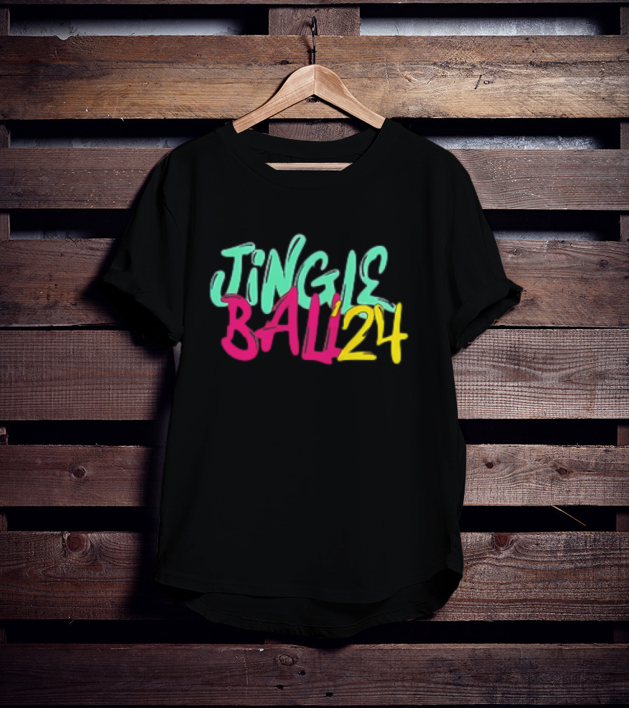 Jingle Ball 24 Colorful Typography T-Shirt