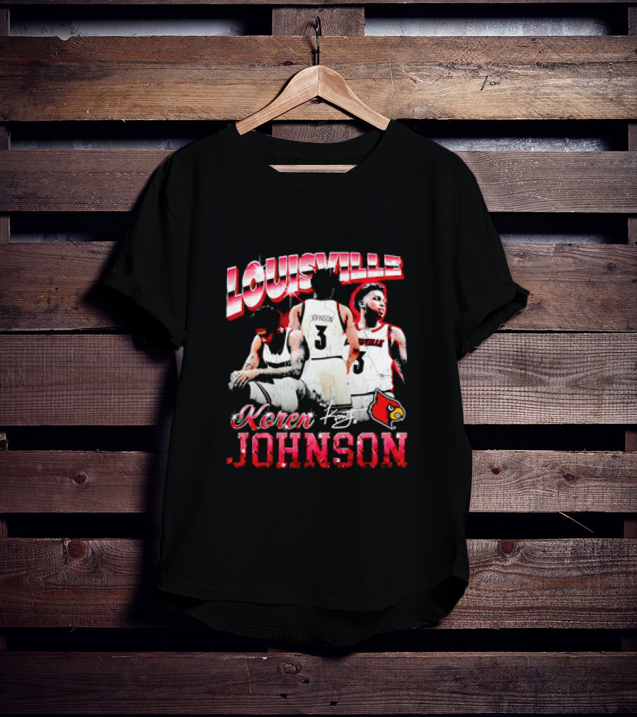 Louisville Cardinals Koren Johnson Basketball T-Shirt