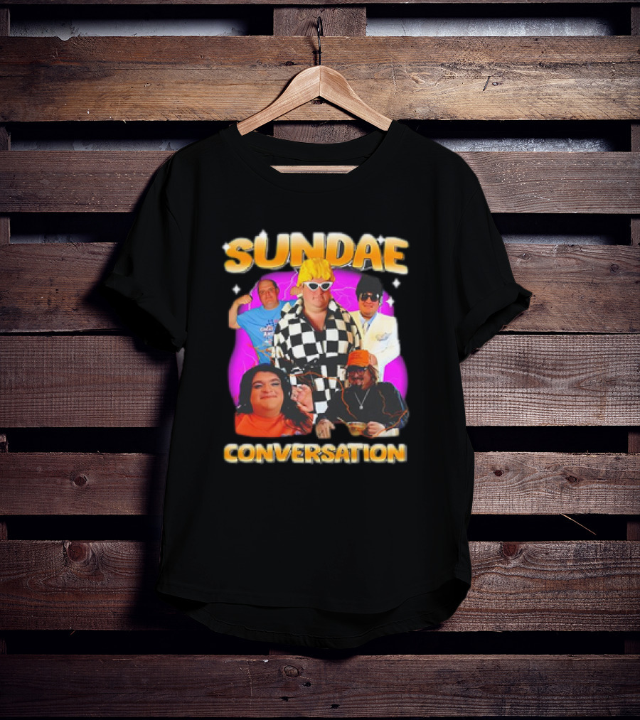 Sundae Conversation Glenny Balls Vibrant Group Montage T-Shirt