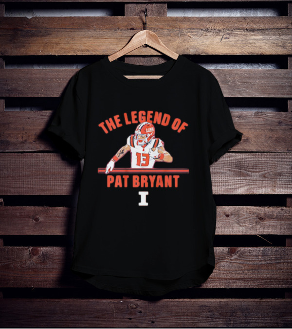 The Legend Of Pat Bryant Illinois No. 13 Football Player T-Shirt