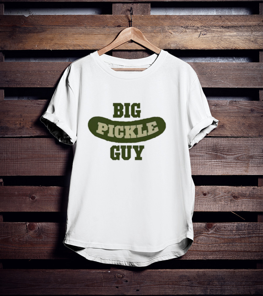 Big Pickle Guy Classic Humorous Text T-Shirt
