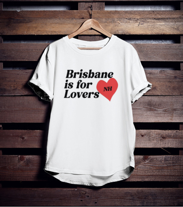 Brisbane Is For Lovers NH Heart Red T-Shirt