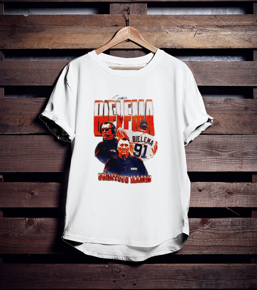 Coach Bielema 91 Fighting Illini T-Shirt