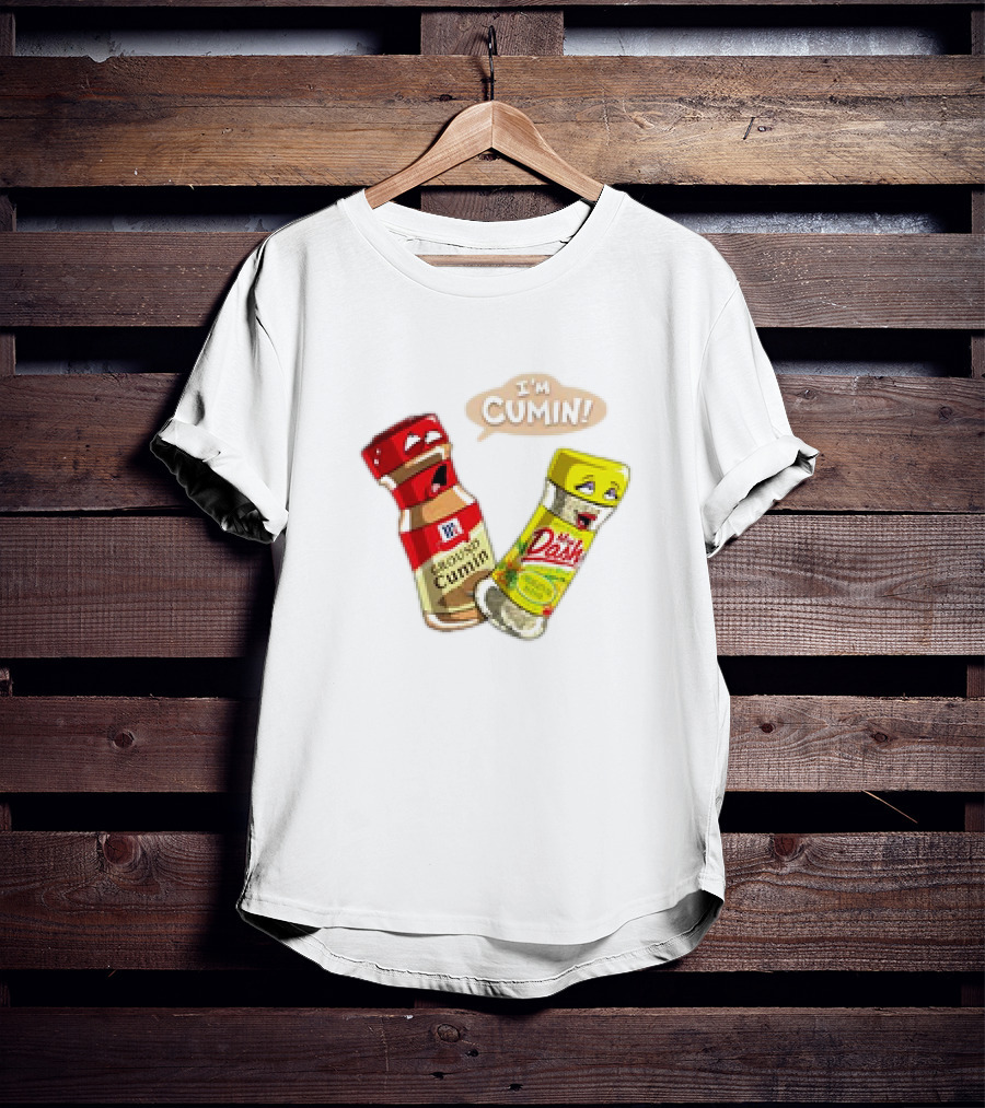 I'm Cumin Cartoon Meme Spice Bottles T-Shirt