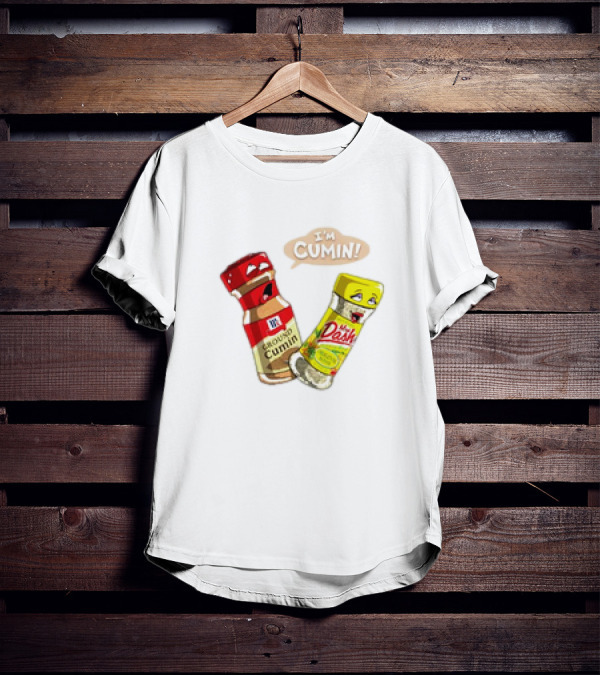 I'm Cumin Cartoon Meme Spice Bottles T-Shirt