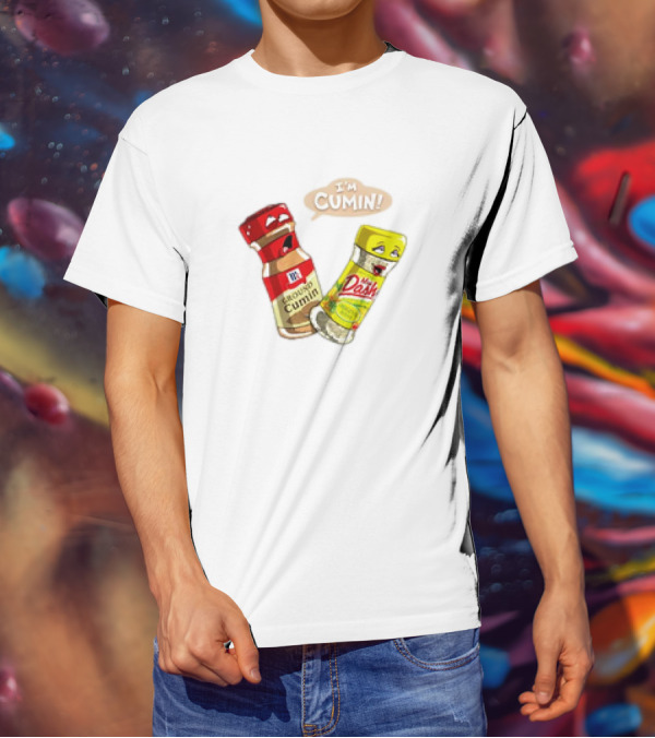 I'm Cumin Cartoon Meme Spice Bottles T-Shirt