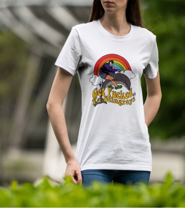 Powerfish Get F Ya Stingrays Rainbow Rider T-Shirt