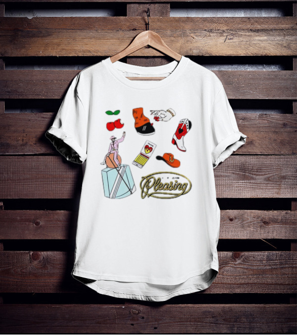 Keep Austin Pleasing Nail Painting Cowboy Boots And Cherry Icons T-Shirt