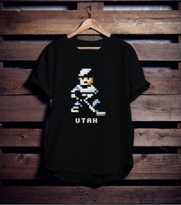 Utah Hockey 8 Bit Pixel T-Shirt