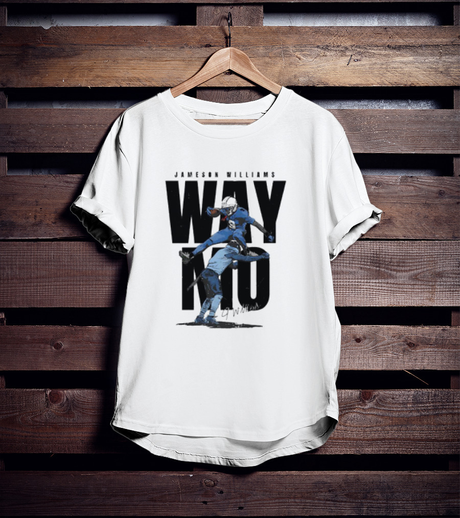 JAMESON WILLIAMS WAY NO HURDLE DETROIT LIONS VINTAGE T-Shirt