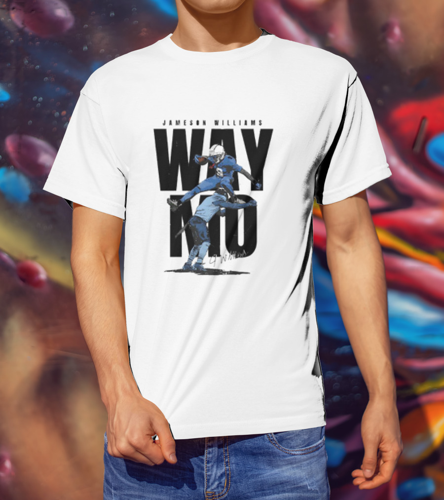 JAMESON WILLIAMS WAY NO HURDLE DETROIT LIONS VINTAGE T-Shirt