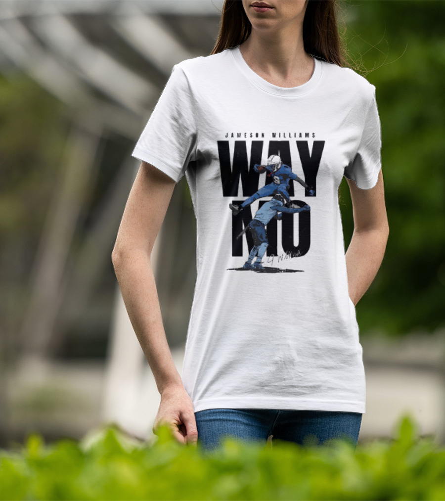 JAMESON WILLIAMS WAY NO HURDLE DETROIT LIONS VINTAGE T-Shirt