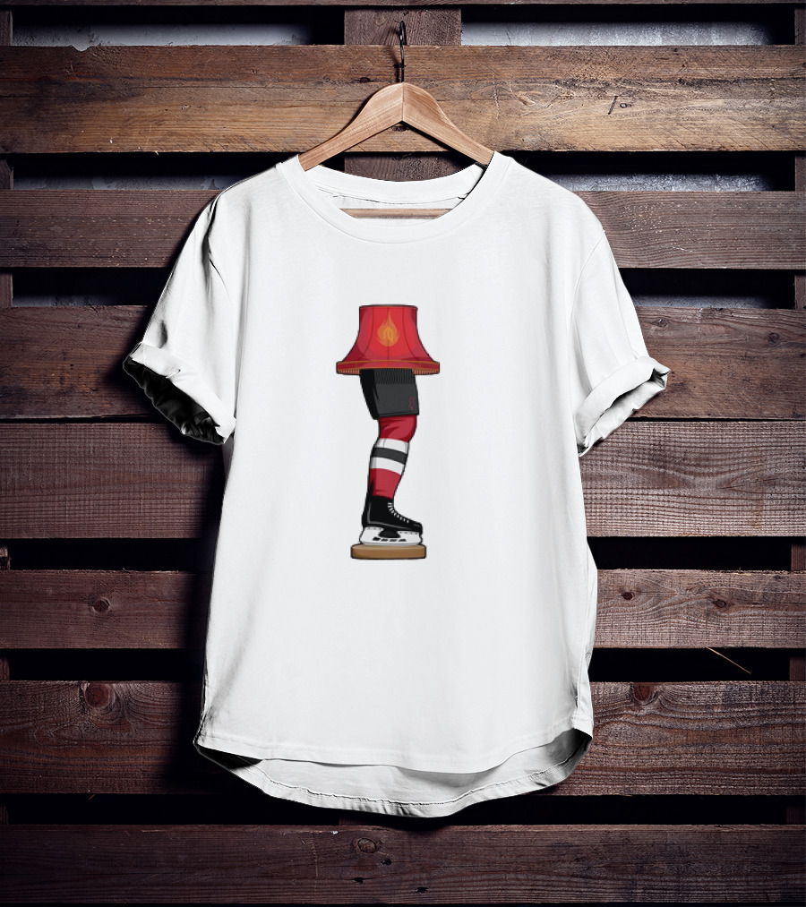 New Jersey Devils Hockey Leg Lamp Novelty T-Shirt