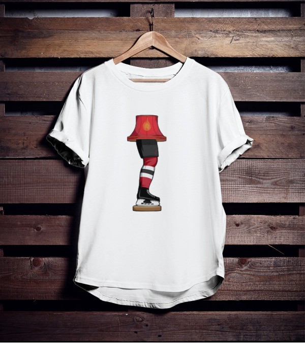 New Jersey Devils Hockey Leg Lamp Novelty T-Shirt